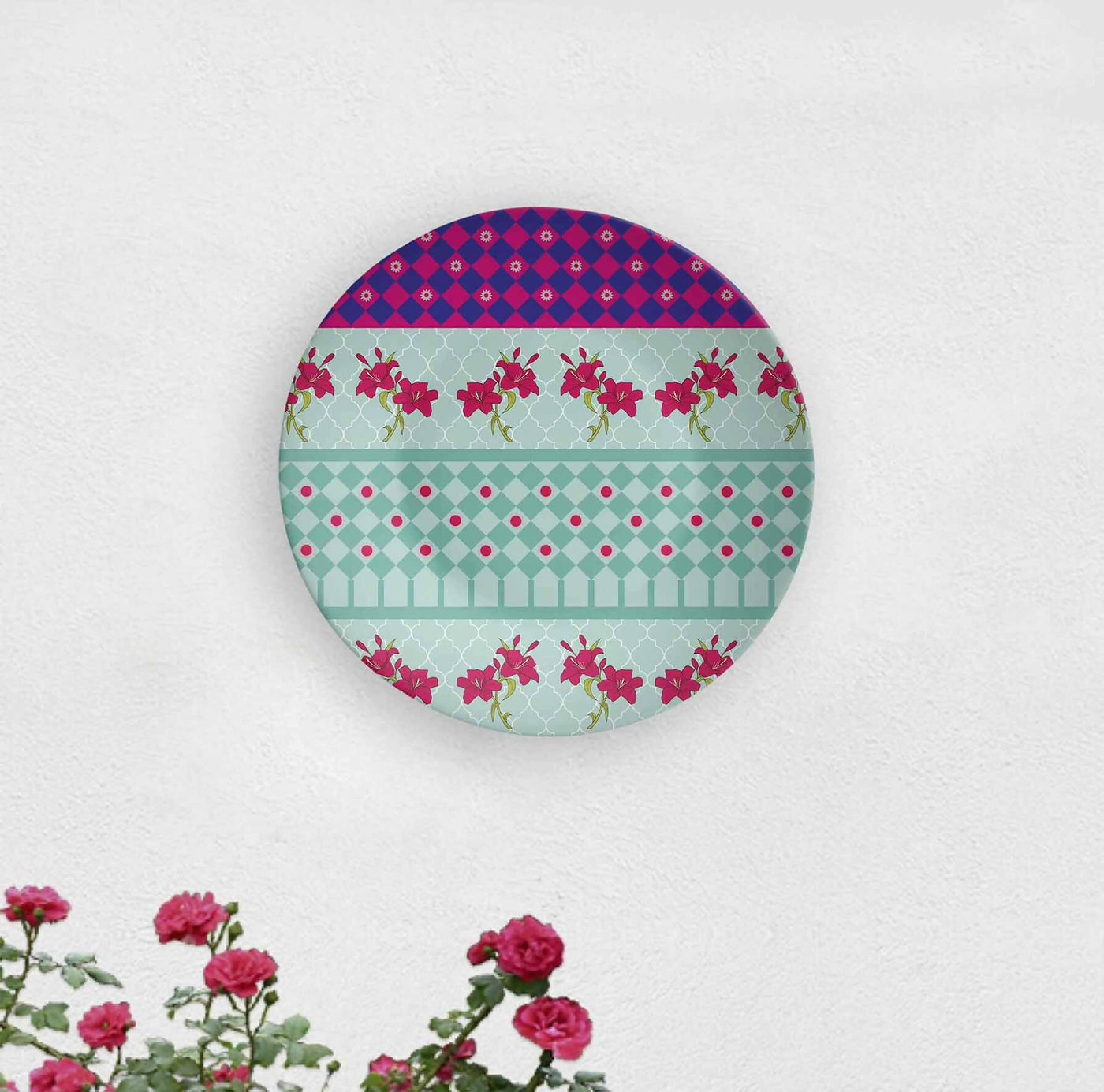 Happy Petals Decorative Wall Plate - Wall Decor - 1