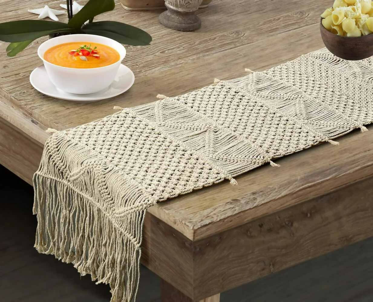 Dining Table Runner | Macrame | - Dining & Kitchen - 1